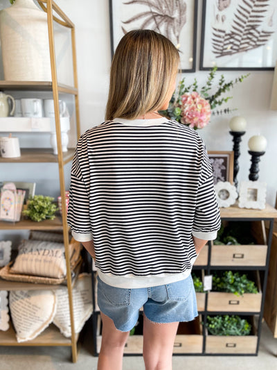 Black Stripe Wrenley Top