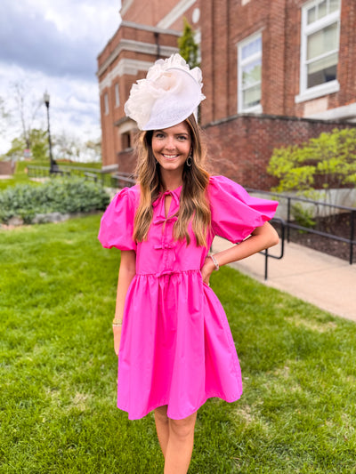Zuri Entro Pink Bow Dress