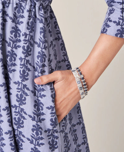 Spartina Tila Stretch Bracelet Grey/Blue SIL