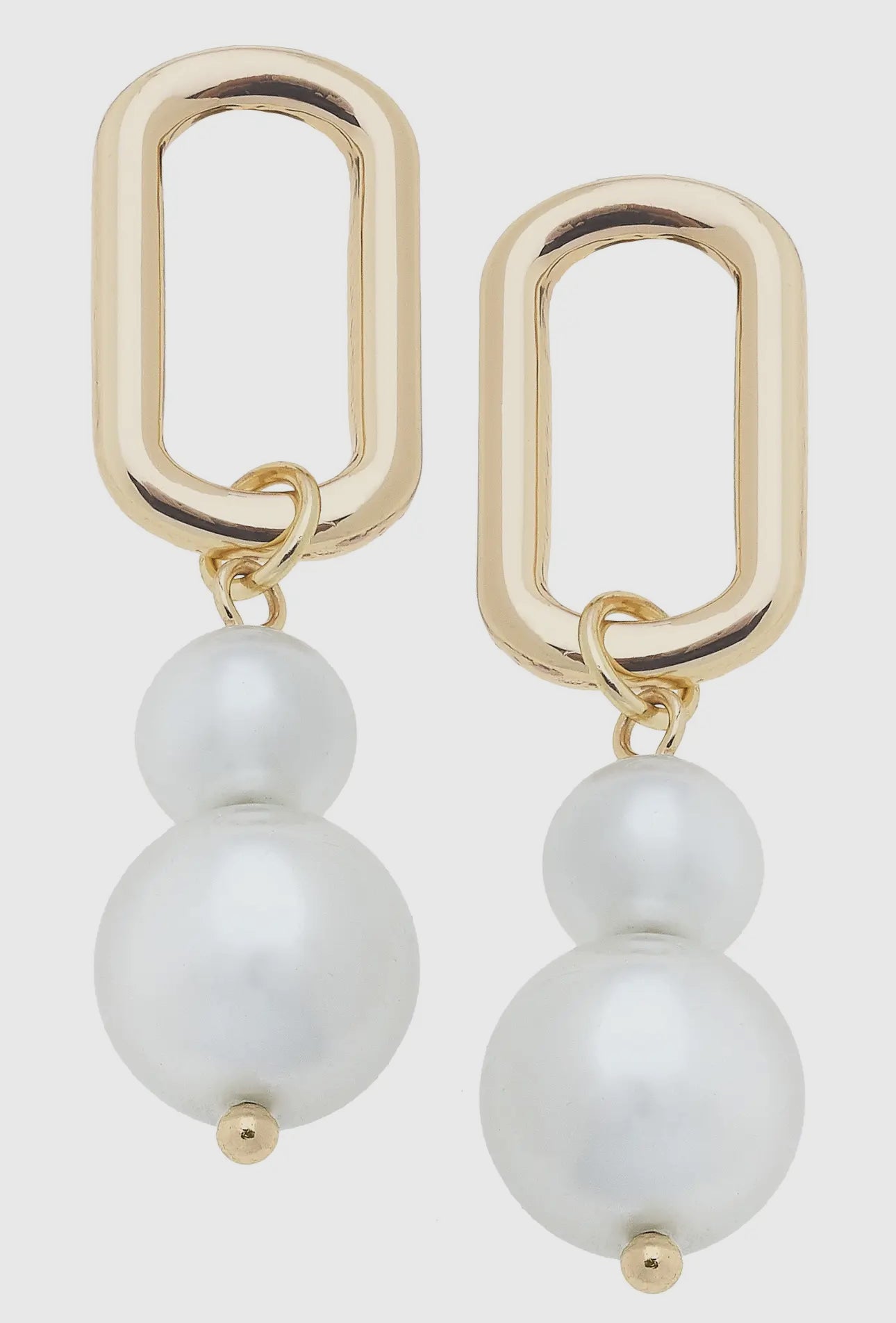 Larissa Double Pearl Drop Earrings