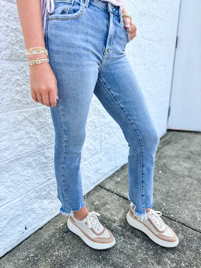 Jessica High Rise Straight Jean