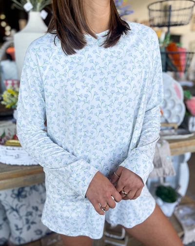 Annie Petal Dance Blue PJ Set