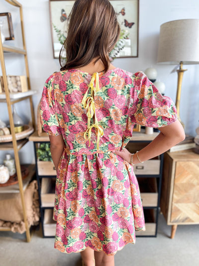 Yellow Mix Olive Dress