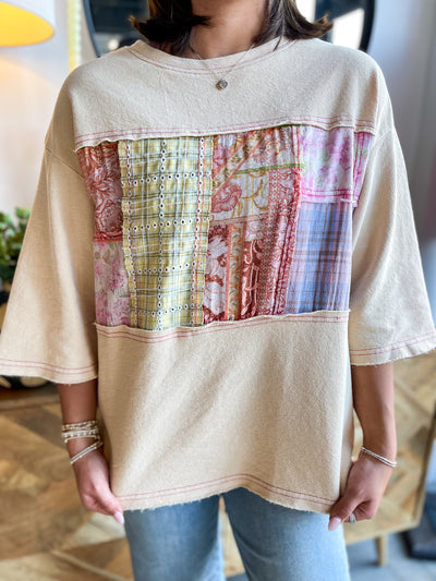 Easel Sand Print Briar Top