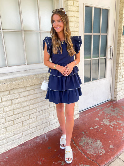 Navy Barrett Dress