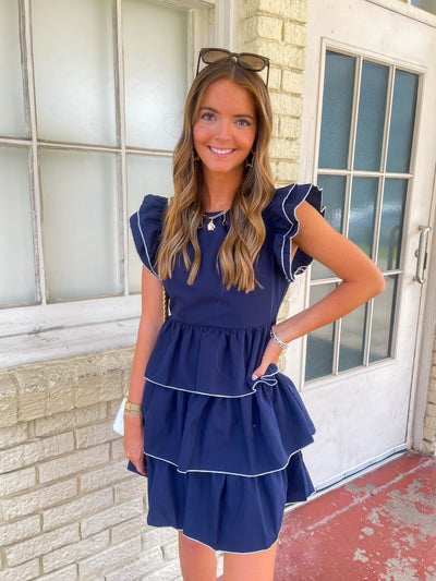 Navy Barrett Dress