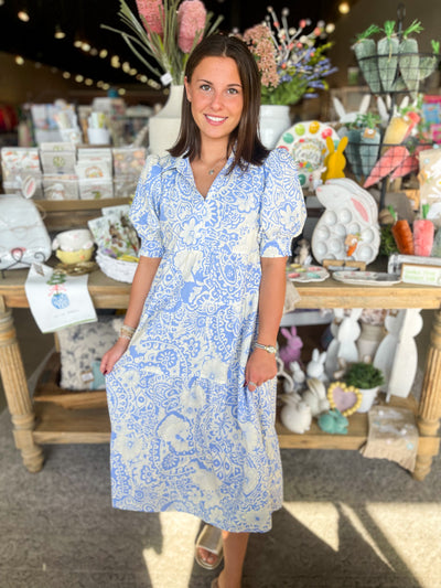 Umgee Blue Orchid Dress
