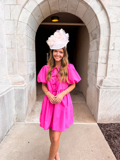 Zuri Entro Pink Bow Dress