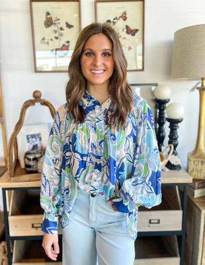 Ocean Blue Ailia Top
