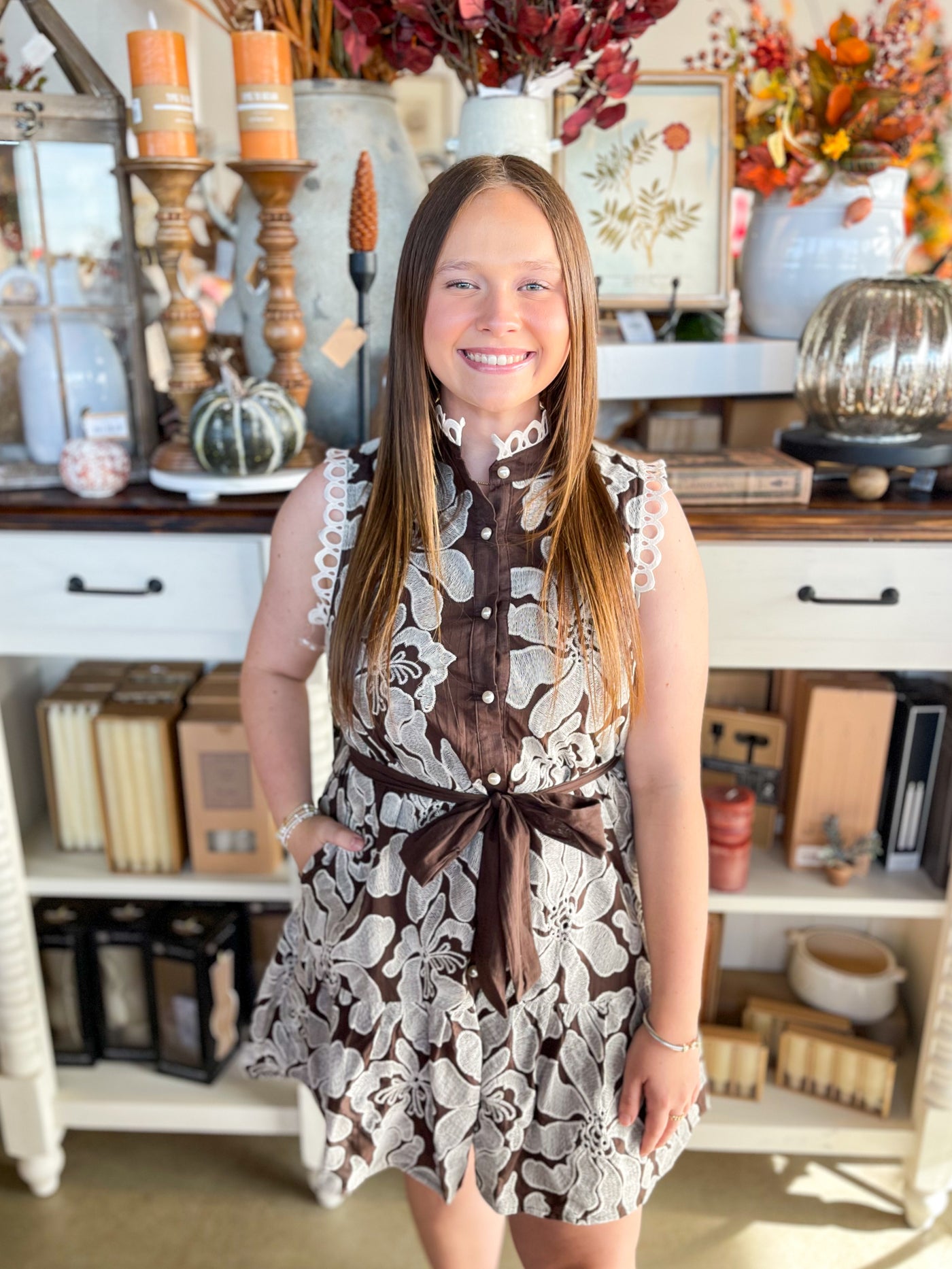 Entro Brown Addyson Dress