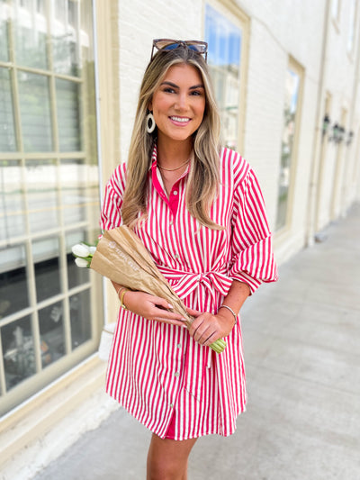Entro Tomato Red Morgan Dress