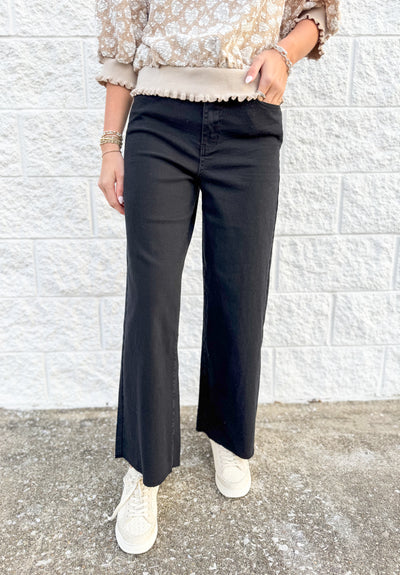 Easel Black Soft Stretch Twill Pants