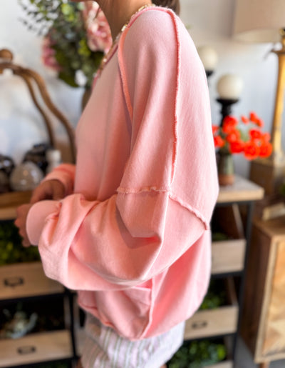 Easel Blush Ziva Top