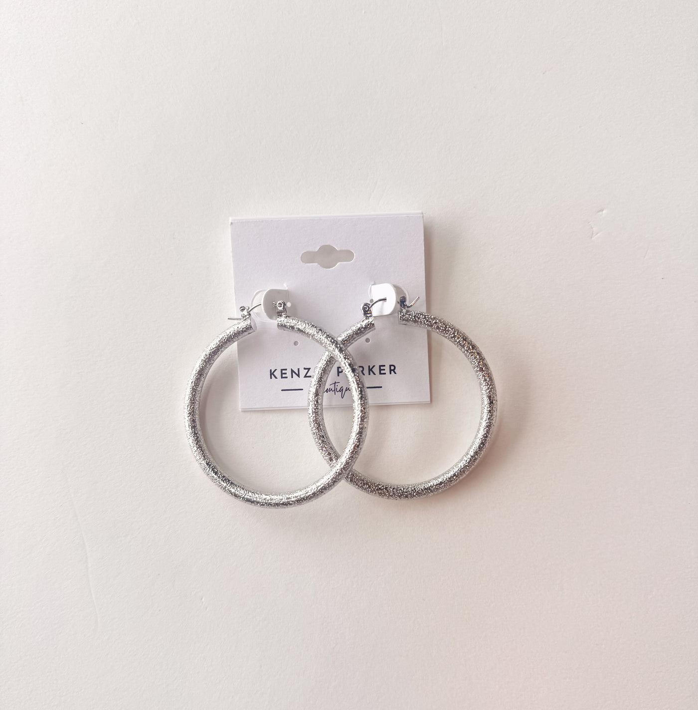 Silver Textured 2” Aluminum Water Resistant Hoop