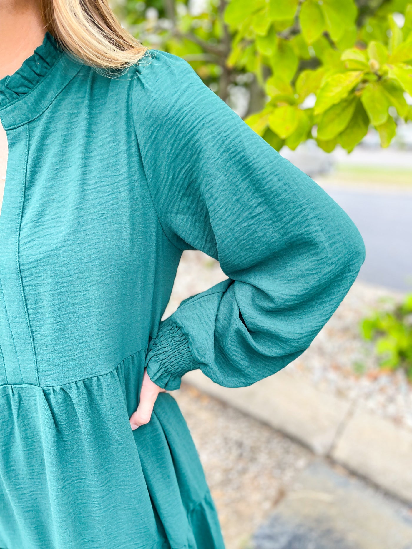 Hunter Green Evie Dress