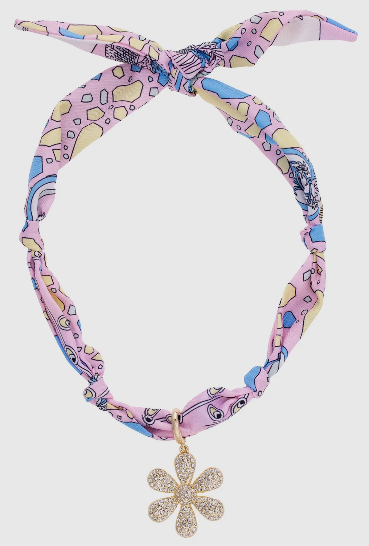 Canvas Style Scarf Necklace