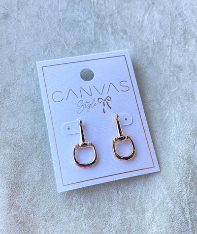 Lou Ann Horsebit Stud Earrings