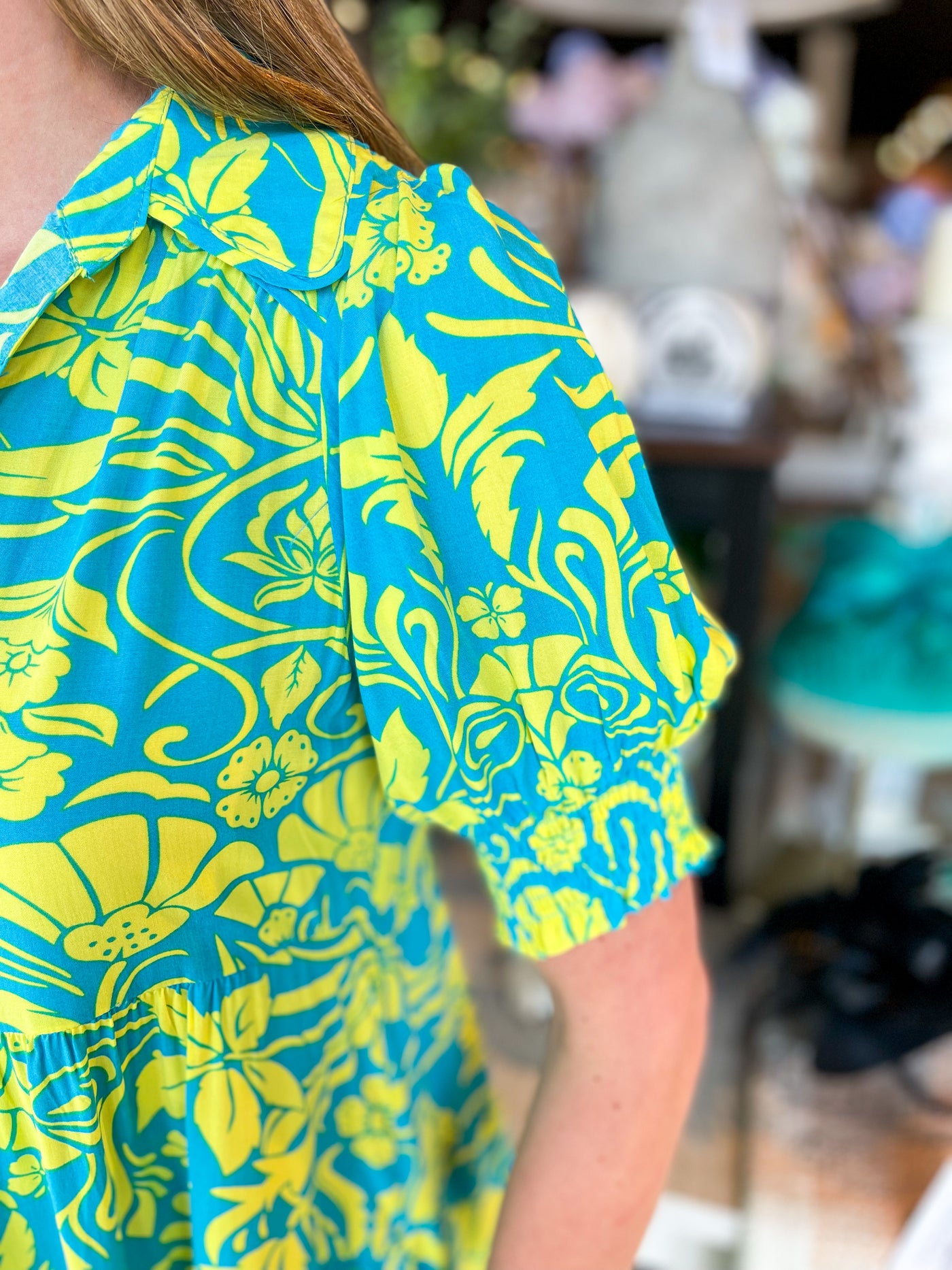 Umgee Turquoise Kennedy Dress