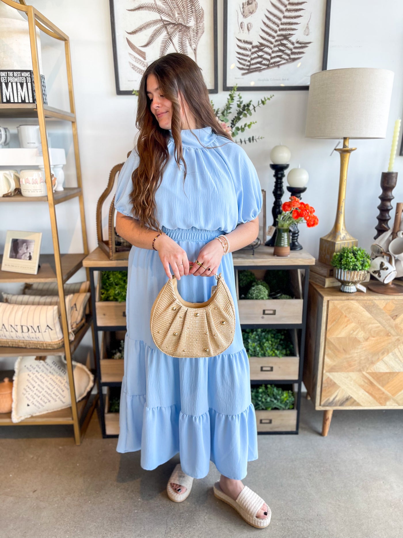 Light Blue Waverly Maxi Dress