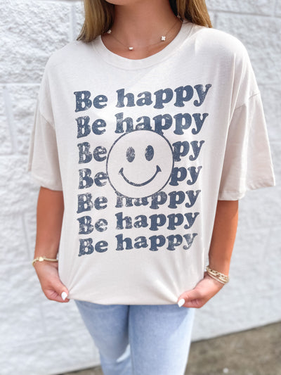Be Happy Repeated Tee