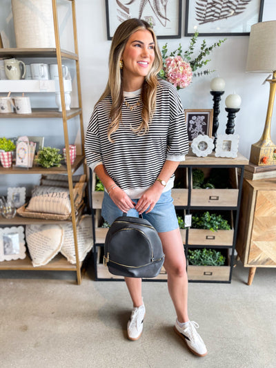 Black Stripe Wrenley Top