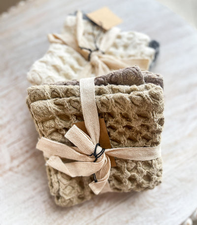 Waffle Dish Cloth Set of 2