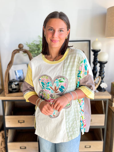 Ivory Flower Parch Top