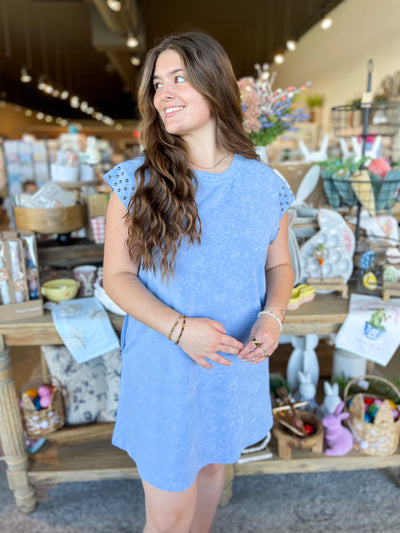 Umgee Blue Alitze Dress