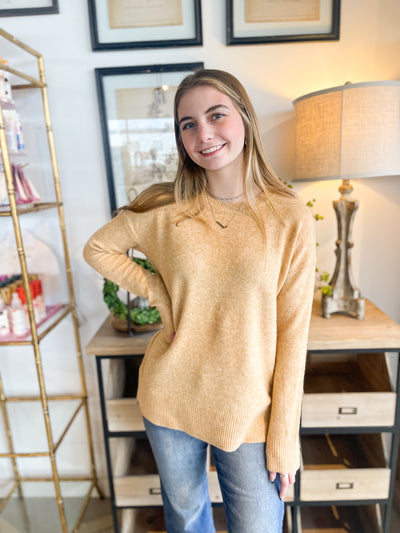Scottie Mustard Sweater