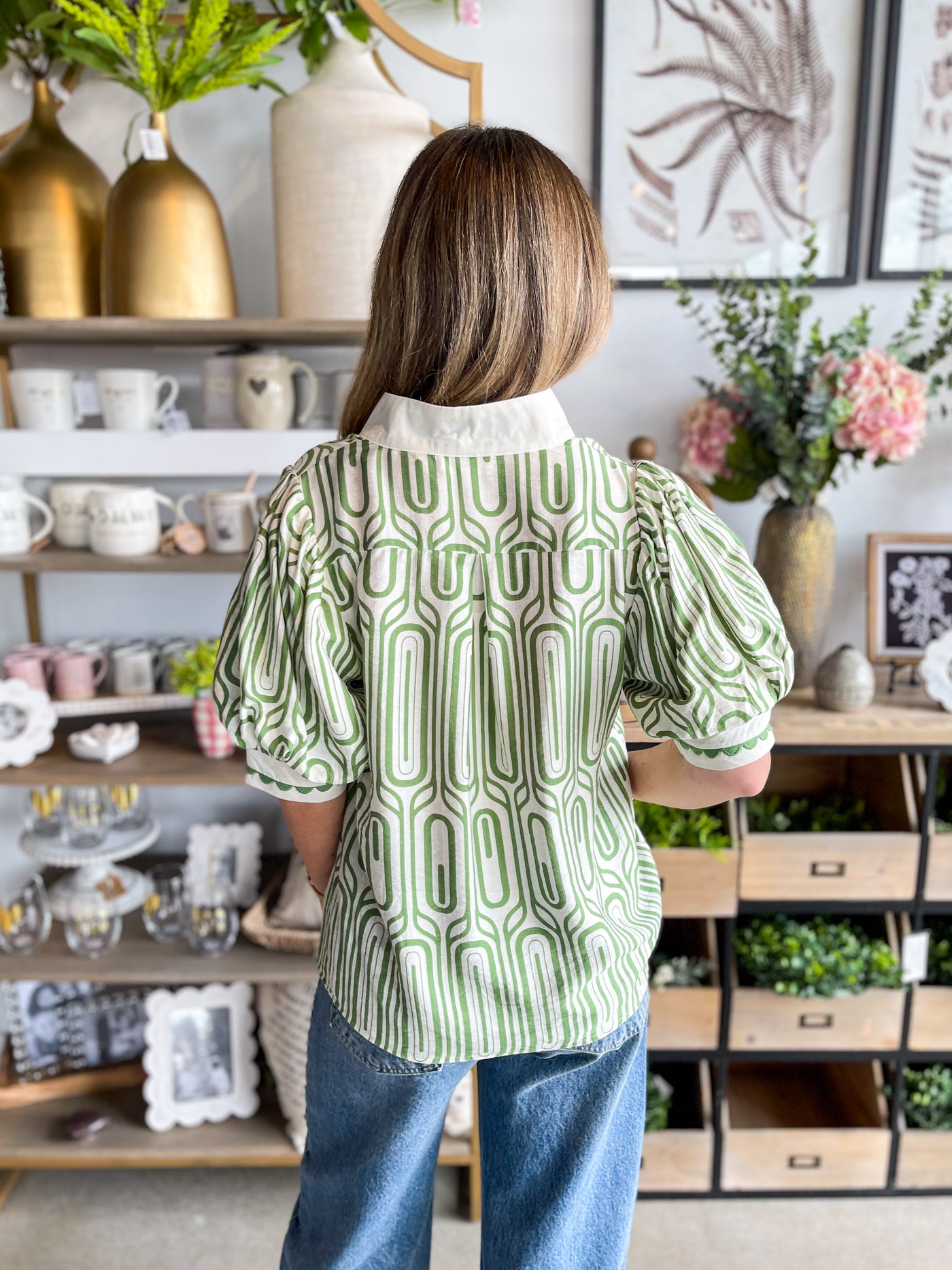 Green Jennifer Top