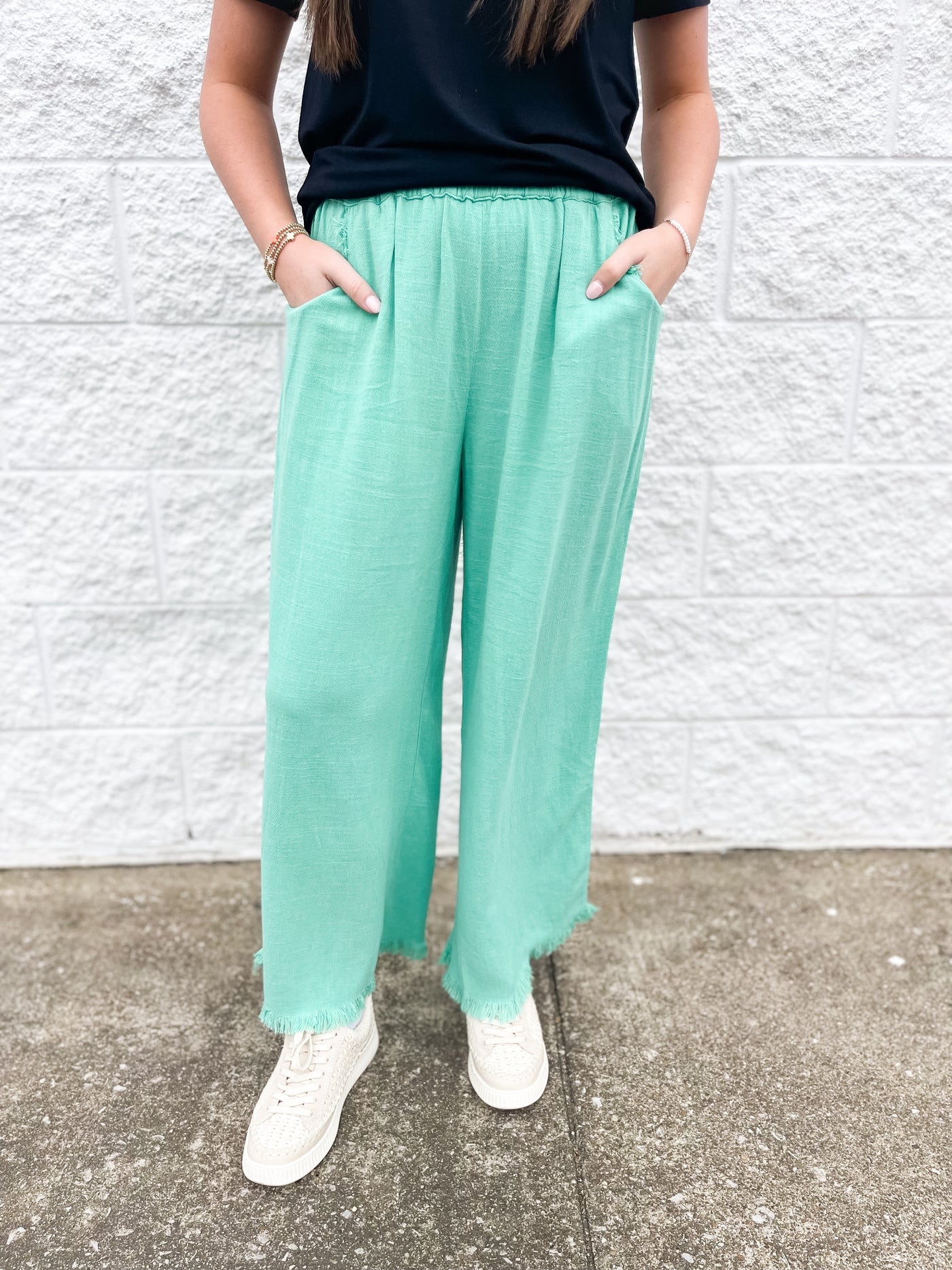 Umgee Emerald Wide Leg Pant