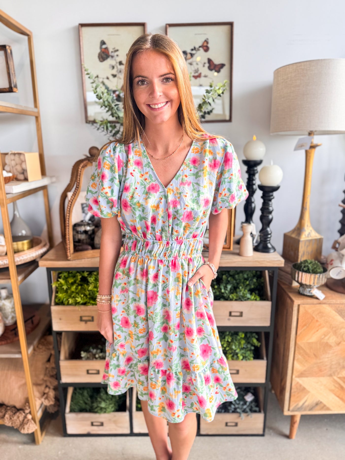 Dusty Blue Hailey Dress