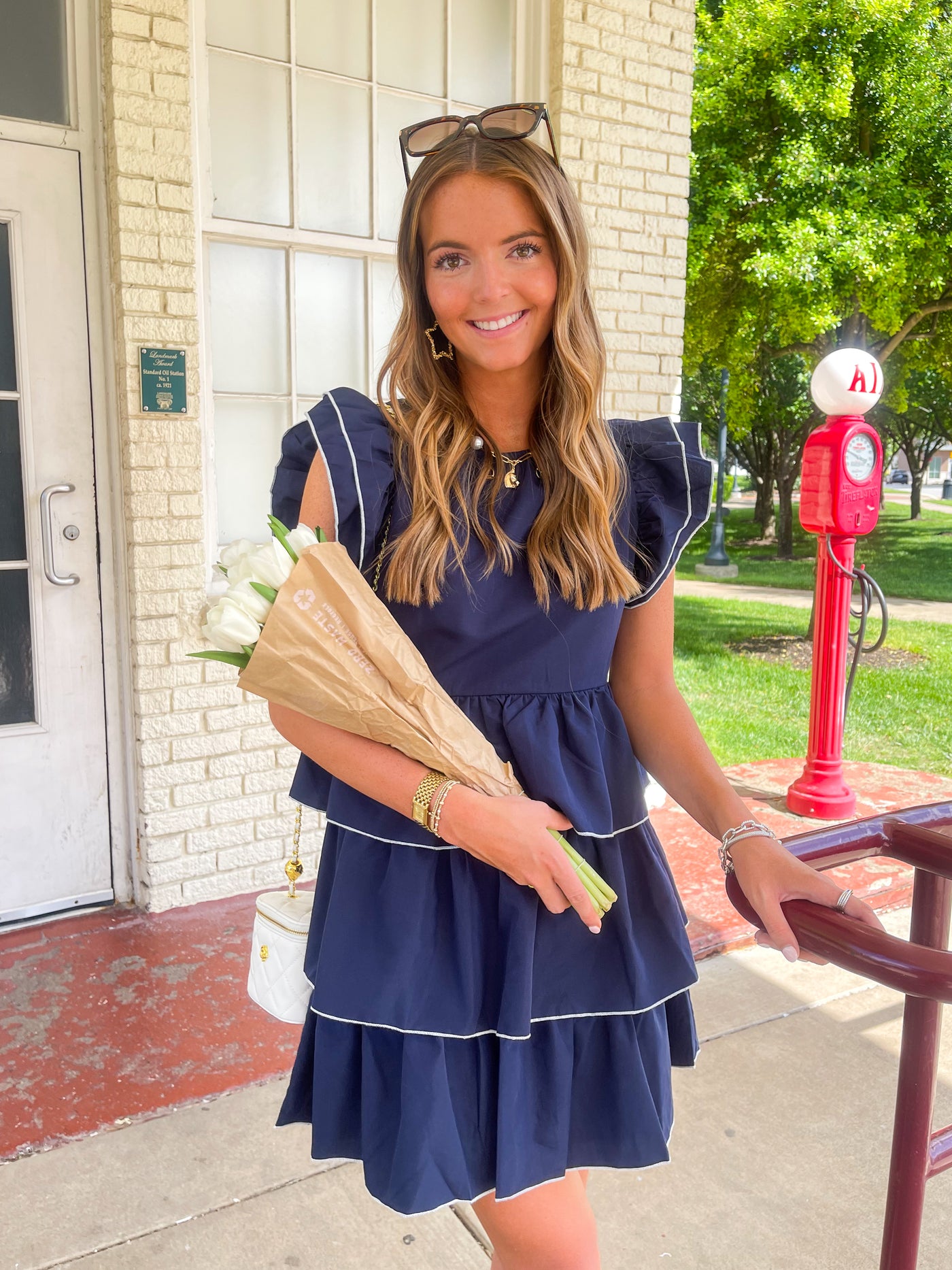 Navy Barrett Dress
