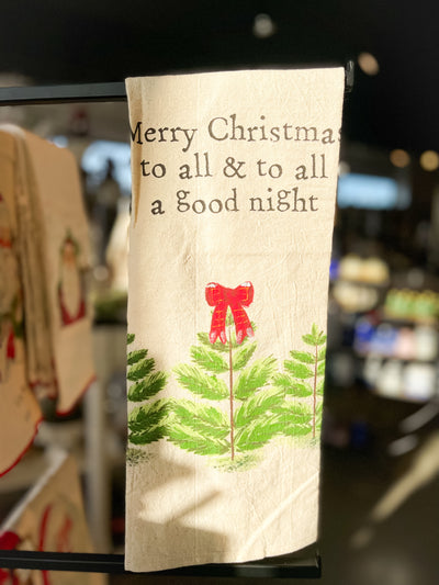 Flour Sack Christmas Tea Towel