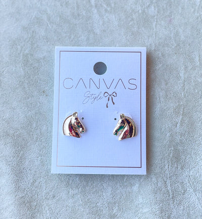 Rosalind Equestrian Horse Stud Earrings