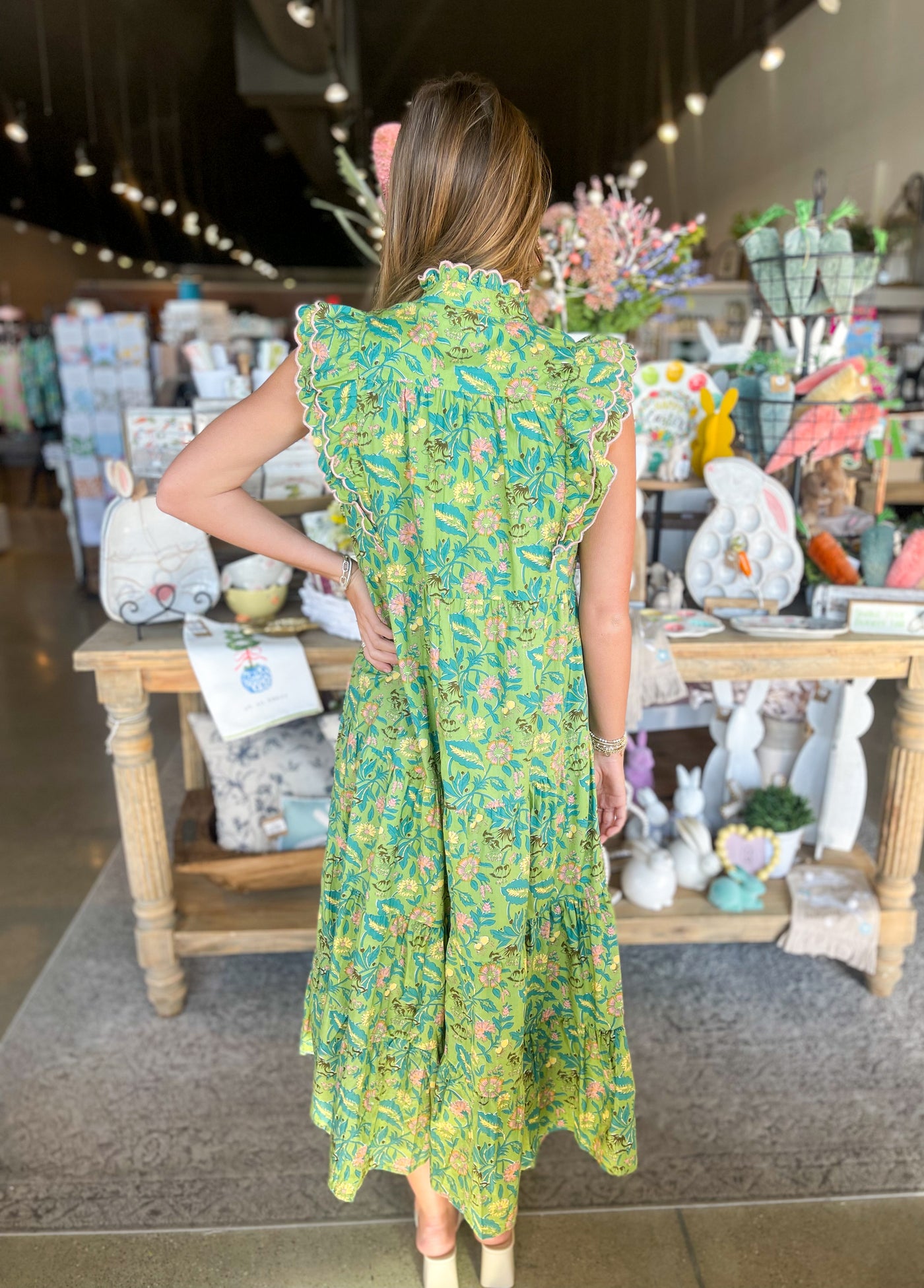 Sage Mix Priscilla Dress