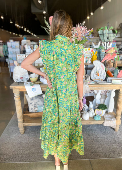 Sage Mix Priscilla Dress
