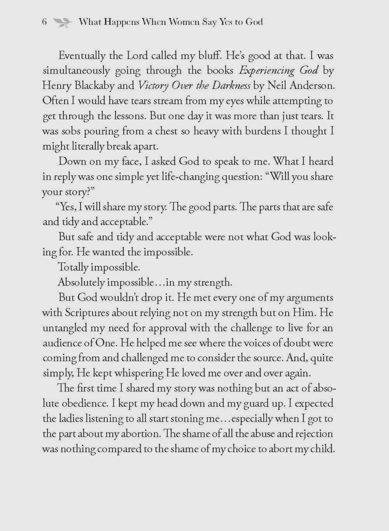 What happens when women say yes to God