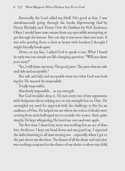 What happens when women say yes to God
