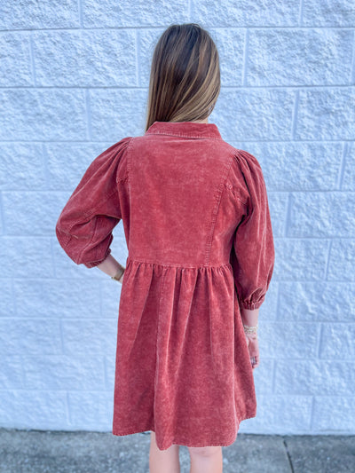 Umgee Rust Asher Dress
