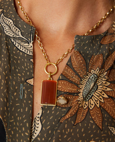 Spartina Highland Necklace 24” Optic Sunstone