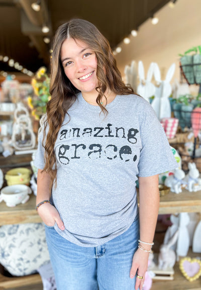 Amazing Grace Gray Tee