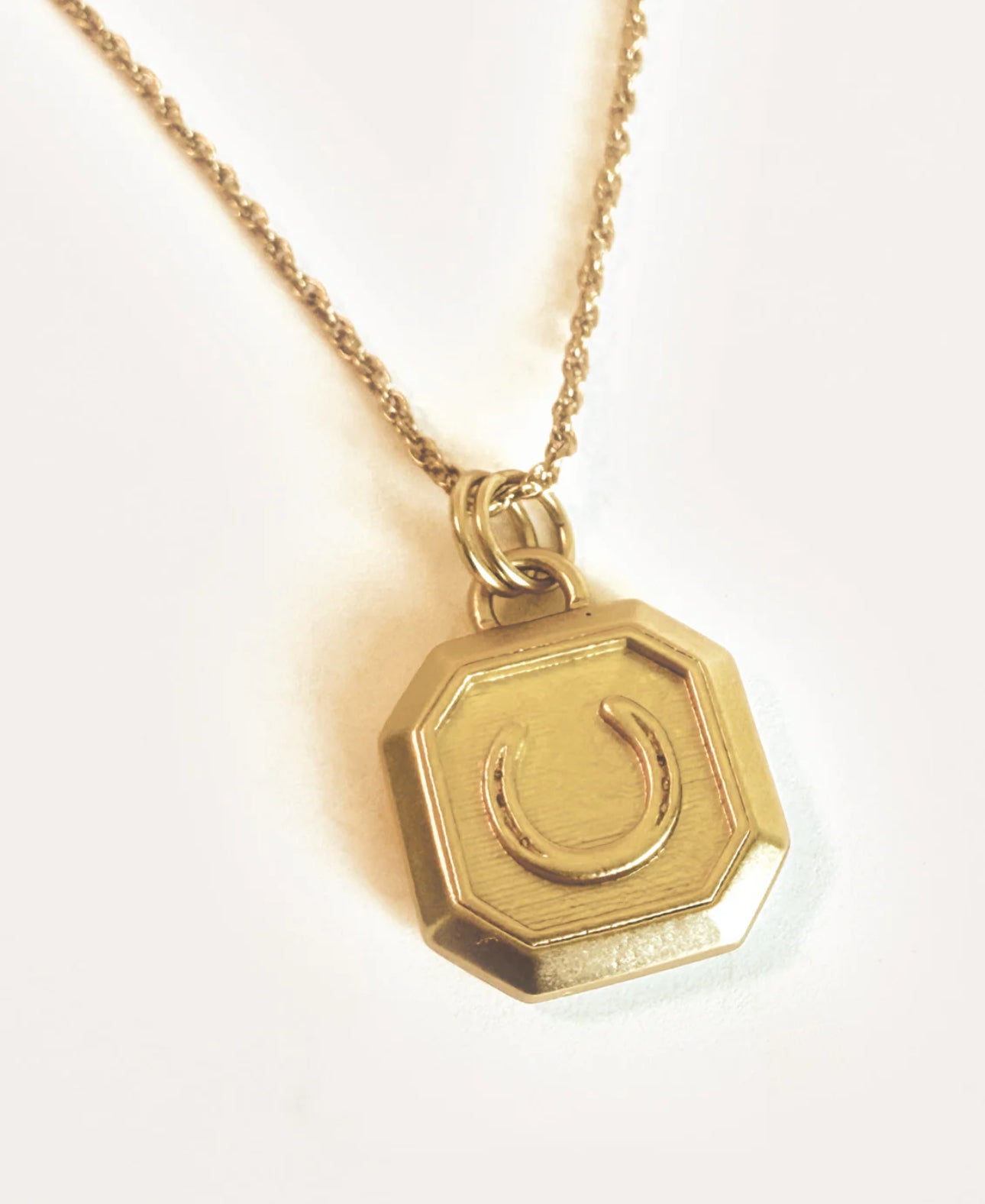 Spartina Lucky Horse Necklace 18” Gold