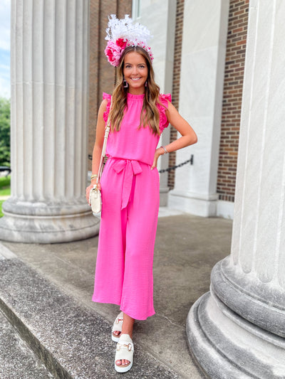 Arlette Pink Jumpsuit