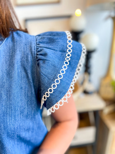 Jodifl Denim Lillian Top