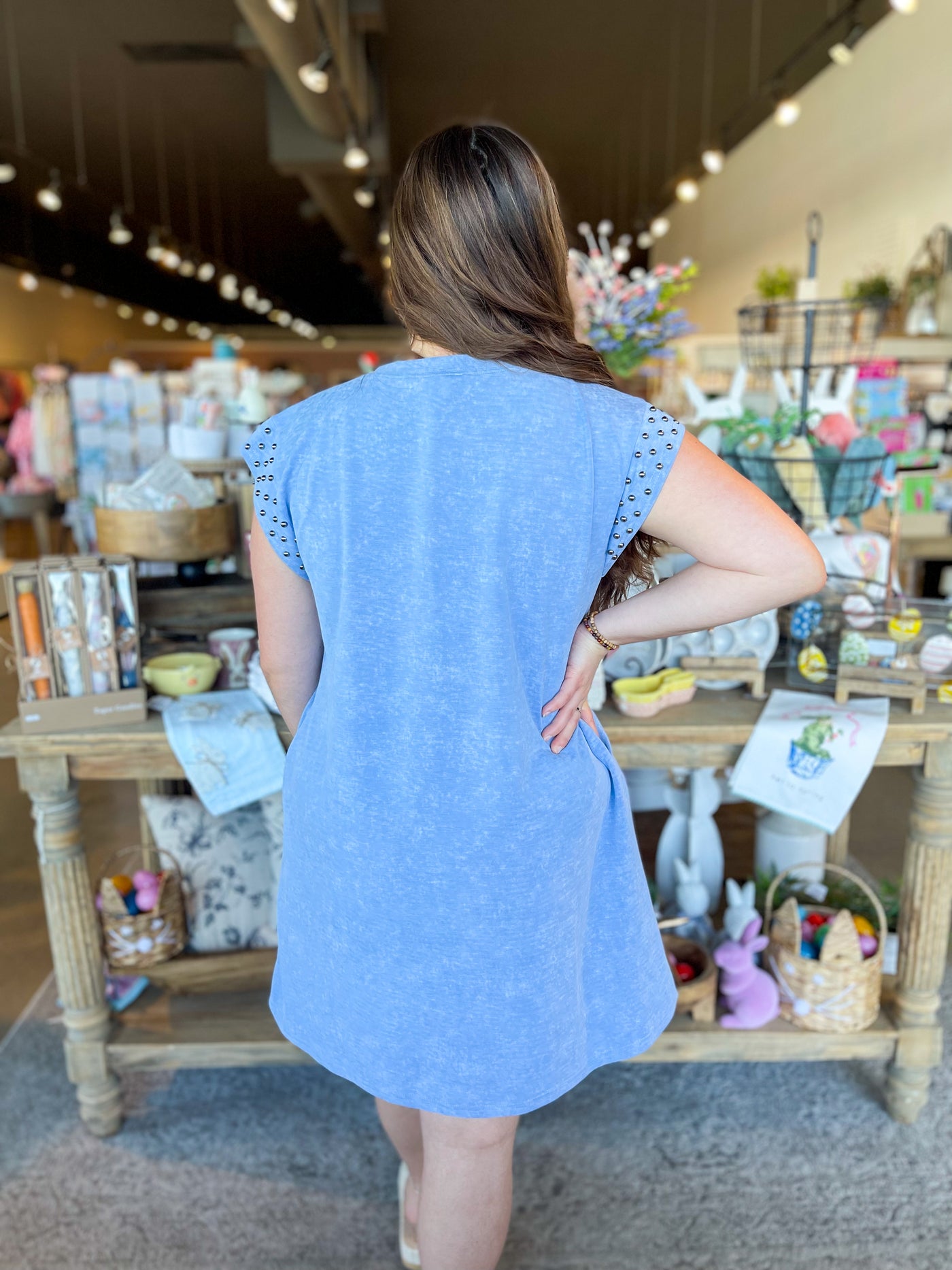 Umgee Blue Alitze Dress
