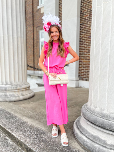 Arlette Pink Jumpsuit
