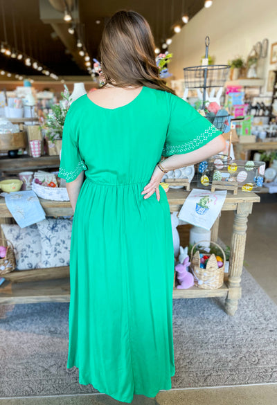 Jodifl Green Teagan Dress