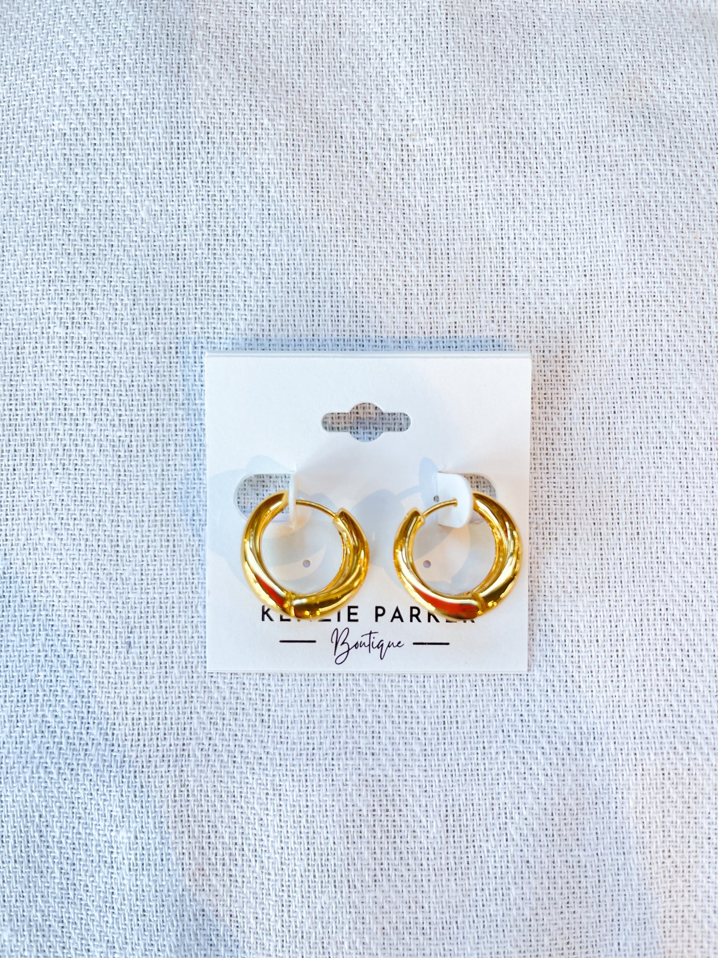 Gold Luciana Two Row Hoops