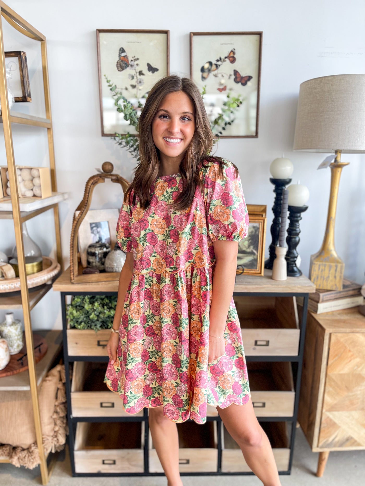 Yellow Mix Olive Dress